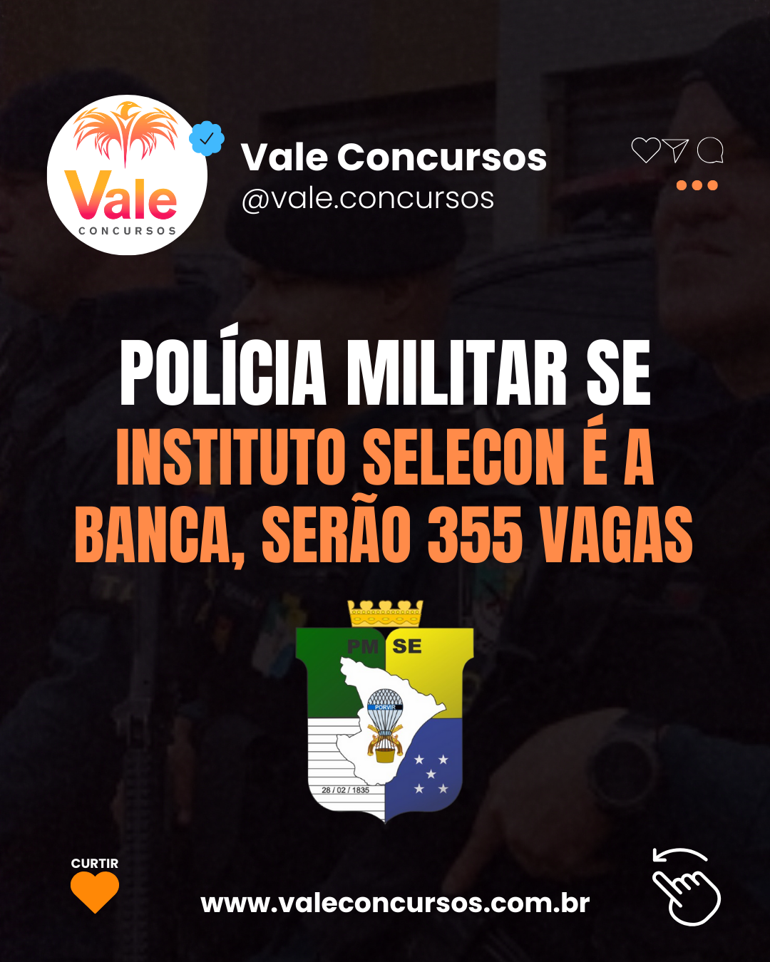 CONCURSO POLÍCIA MILITAR DE SERGIPE (PM-SE) 2024: BANCA SELECON CONFIRMADA COM 355 VAGAS OFERTADAS!