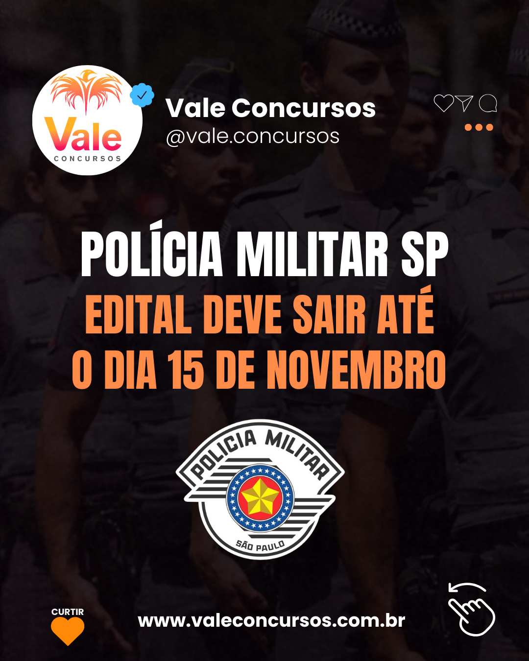 CONCURSO POLÍCIA MILITAR DE SÃO PAULO (PM-SP): EDITAL PREVISTO ATÉ 15 DE NOVEMBRO!