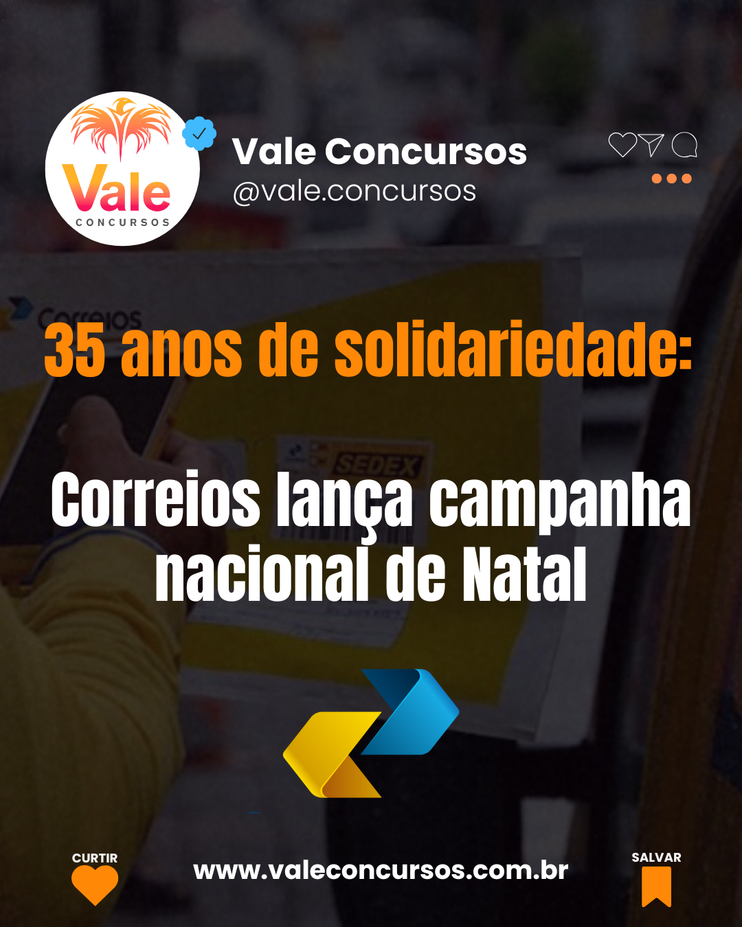 35 anos de solidariedade: Correios lança campanha nacional de Natal