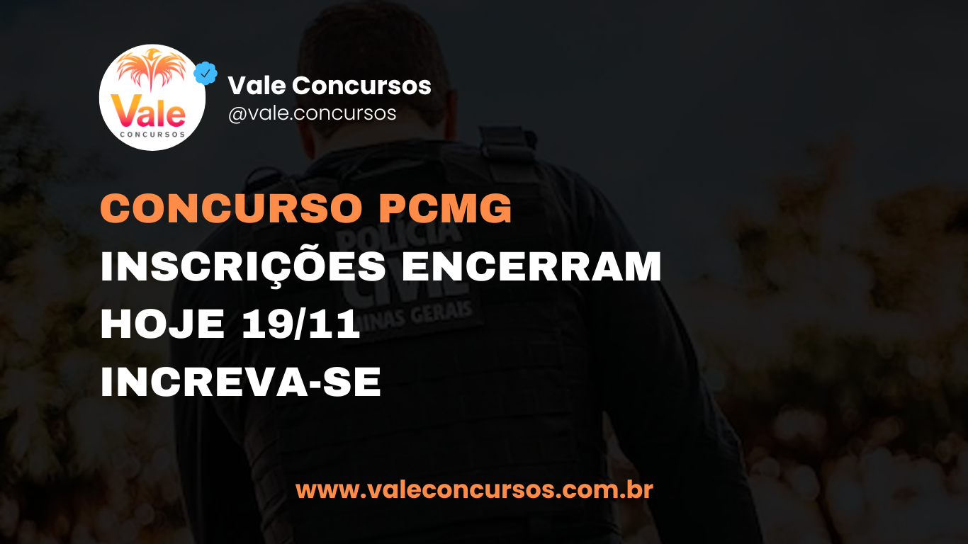 INSCRIÇÕES PCMG