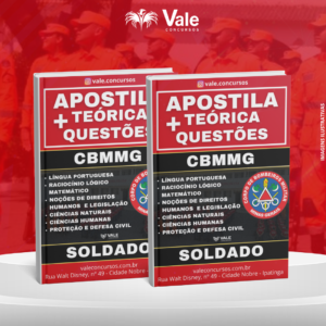 APOSTILA COMBO TEORIA+QUESTÕES BOMBEIRO MILITAR DE MINAS GERAIS - SOLDADO