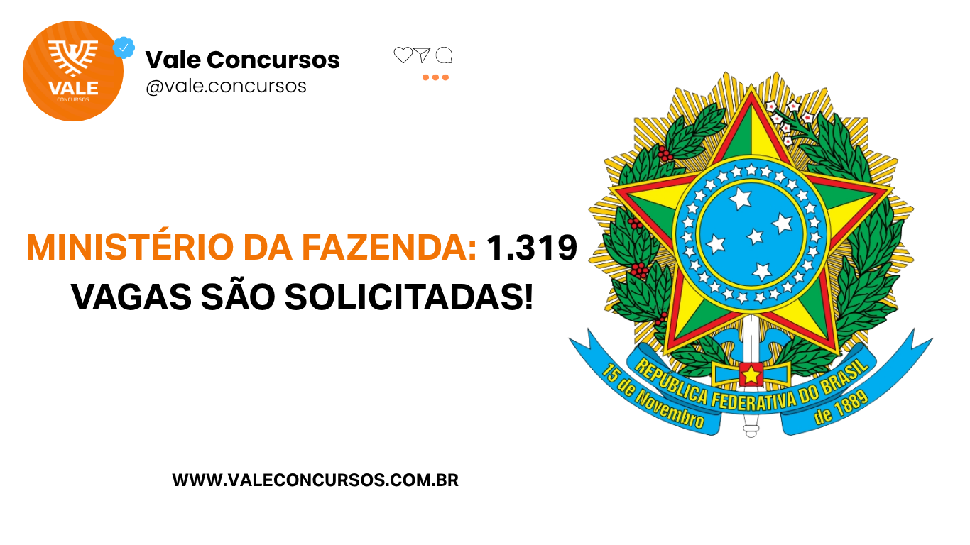 Concurso Receita Federal Administrativo (ATA): 1.319 vagas de nível médio são solicitadas!