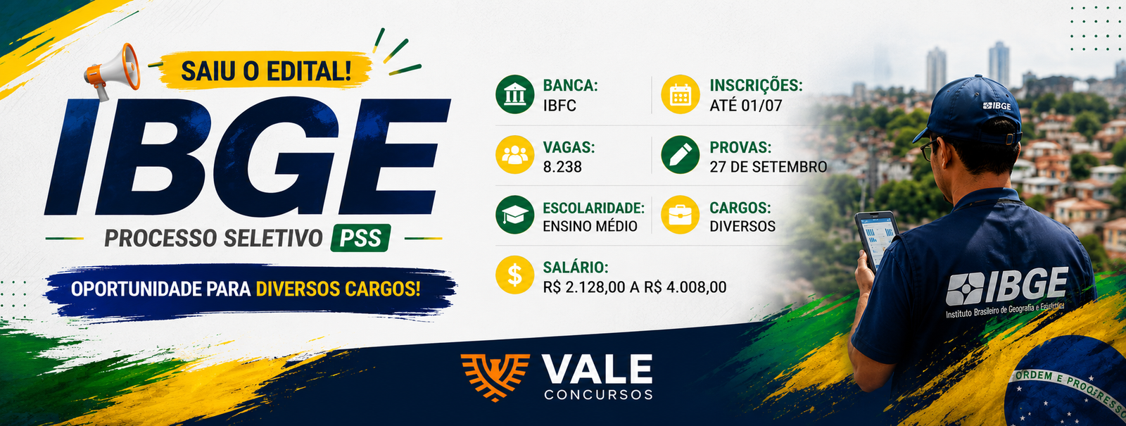 IBGE - EDITAL PUBLICADO