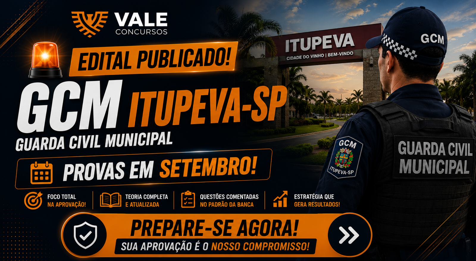 GCM ITUPEVA SP - EDITAL PUBLICADO