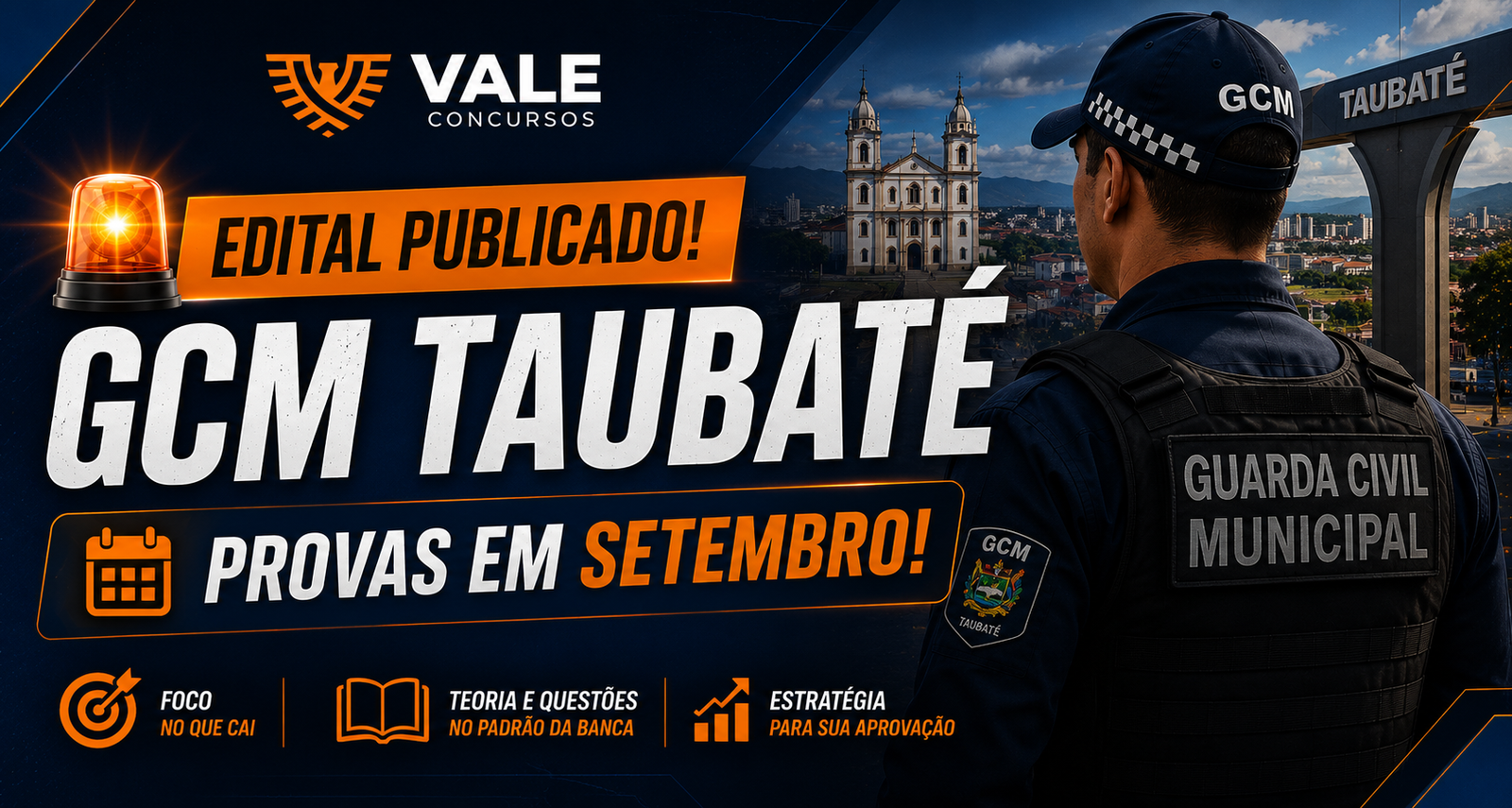 GCM TAUBATÉ - EDITAL PUBLICADO