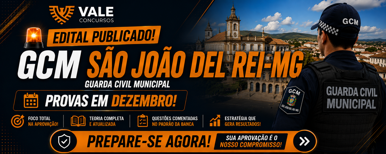 GCM SÃO JOÃO DEL REI - EDITAL PUBLICADO