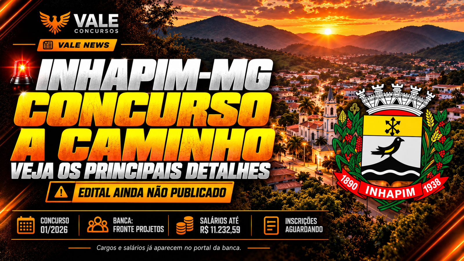 CONCURSO INHAPIM-MG A CAMINHO!